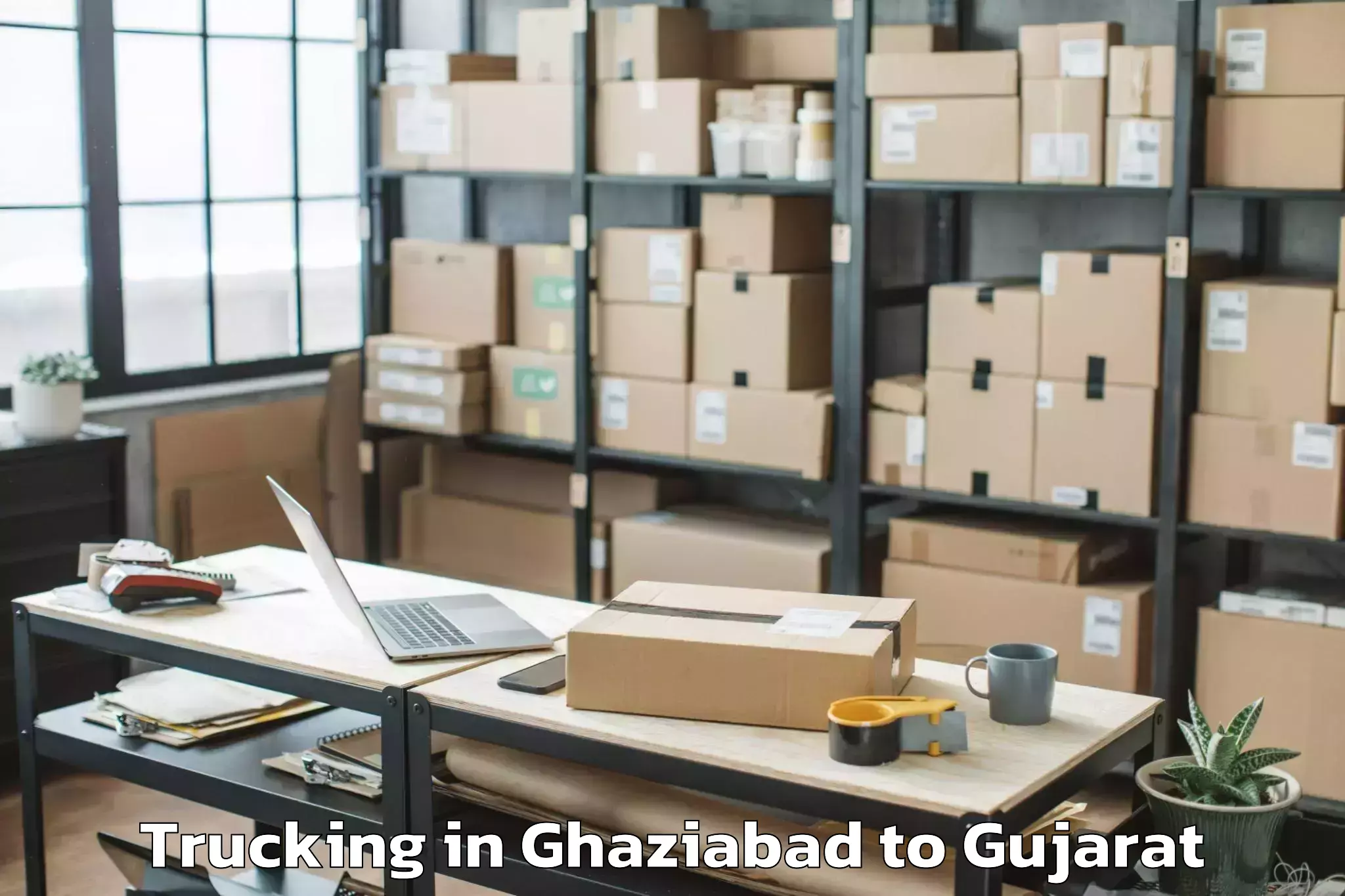 Hassle-Free Ghaziabad to Kamdhenu University Gandhinaga Trucking